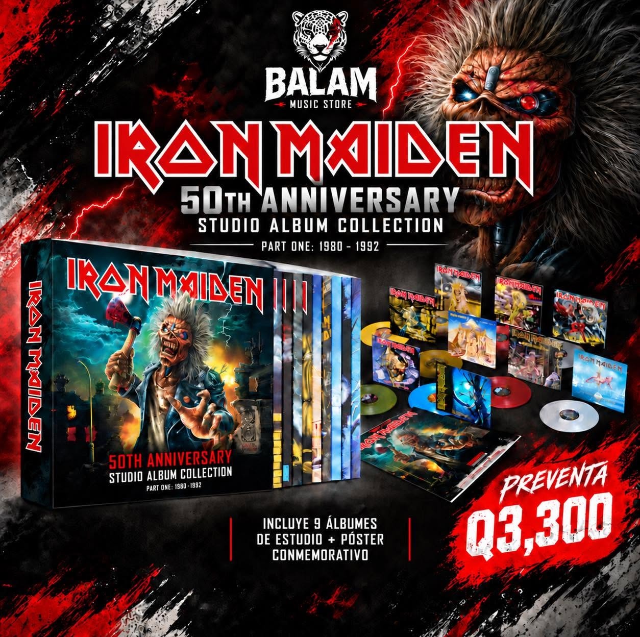 Iron Maiden — 50th Anniversary Studio Album Collection — Part One: 1980–1992